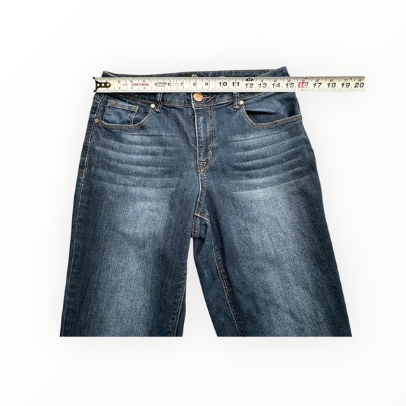 1822 Denim Jeans Womens 10 Blue Adrianna Skinny High Rise Stretch Dark Wash - Picture 5 of 11